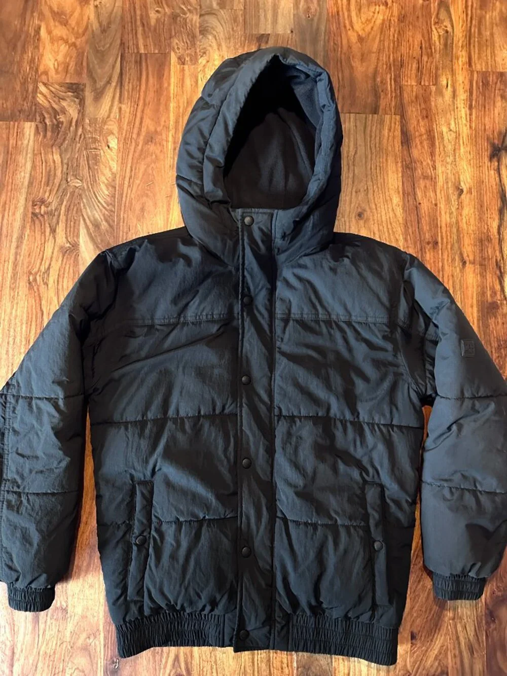 GAP, Unisex Black Winter Puffer Jacket, Size XXL (Child)